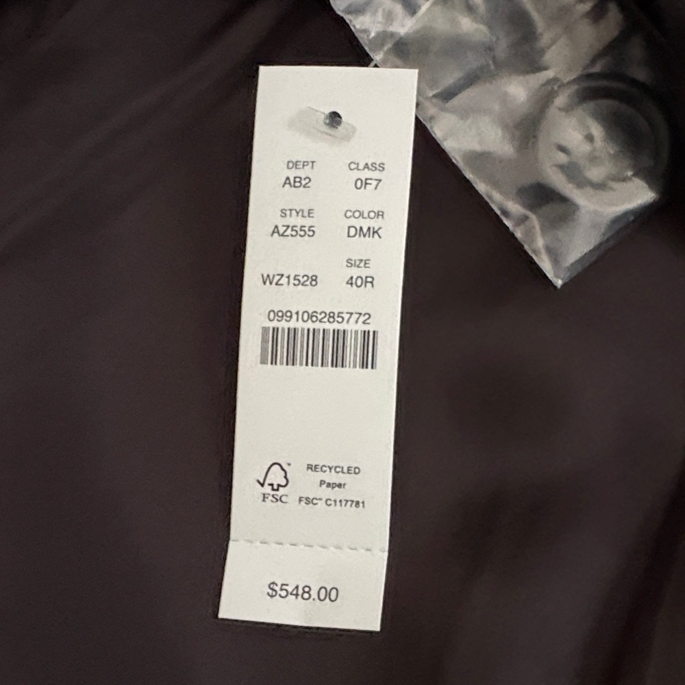 NEW WITH TAGS J. Crew Ludlow 40R Italian Wool Car Coat in Dark Grey Charcoal - Picture 4 of 10